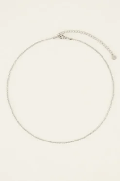Collier Chaîne Courte à Maillons Plats