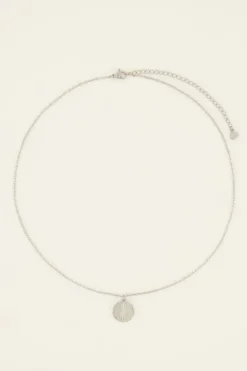 Collier Chaîne Médaillon Et Plume