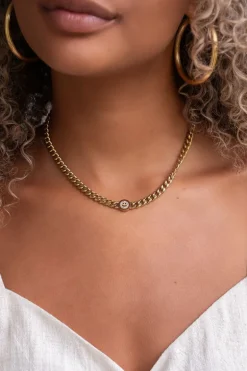 Collier Chunky Chain Avec Smiley
