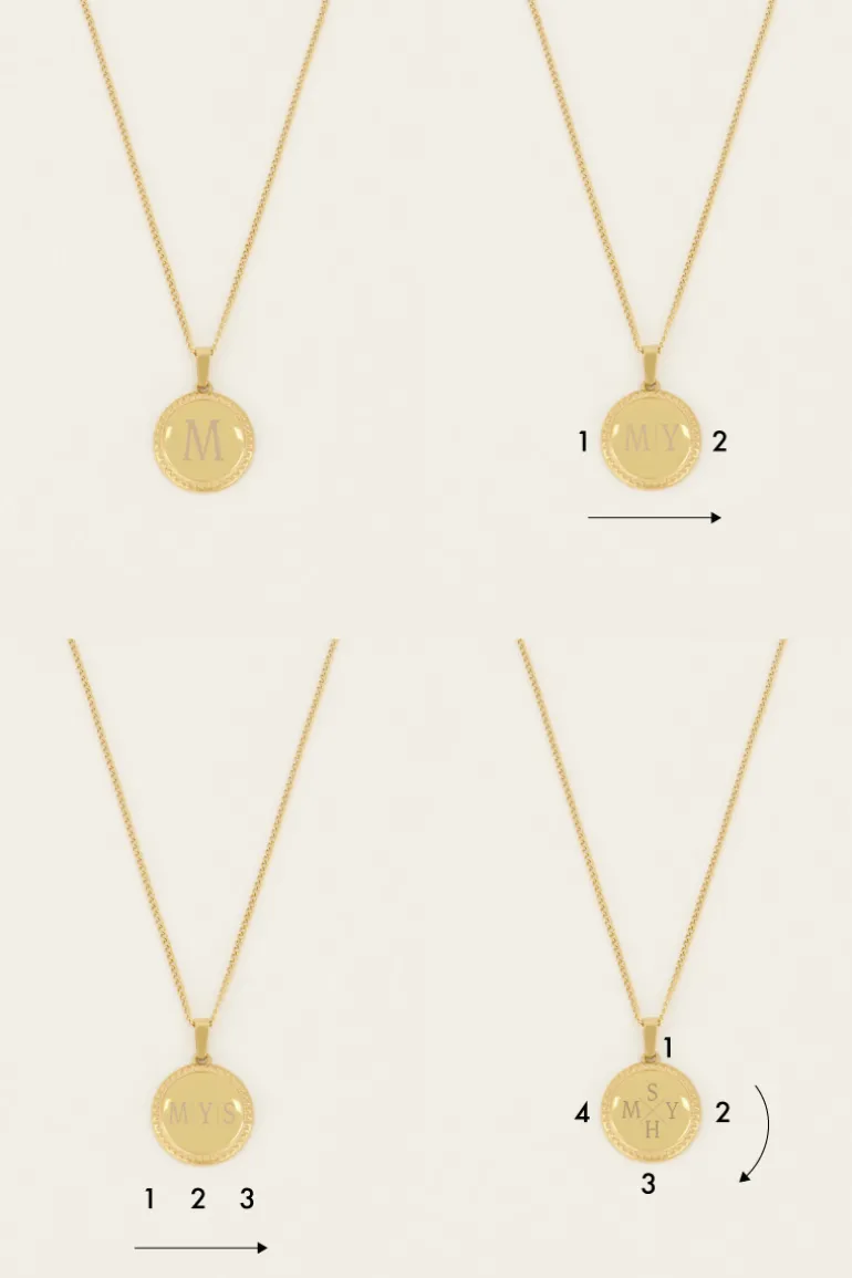 Collier Court Et Médaillon à Graver Atelier