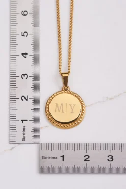 Collier Court Et Médaillon à Graver Atelier