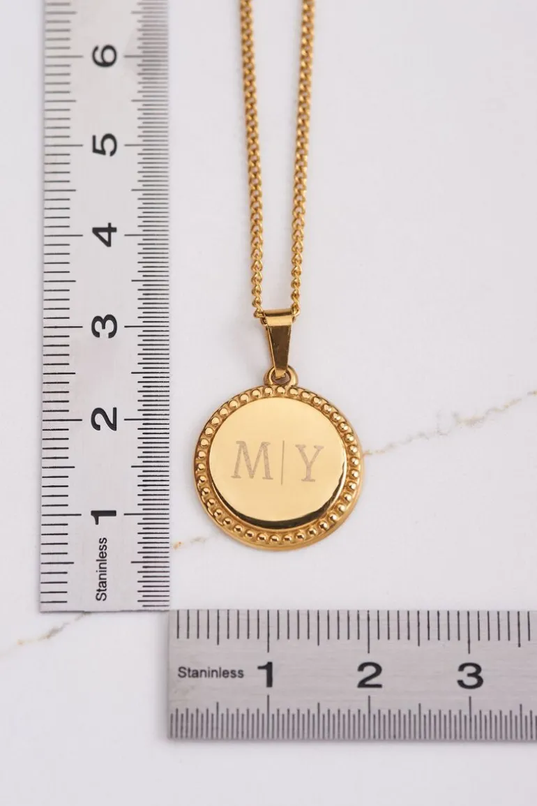 Collier Court Et Médaillon à Graver Atelier