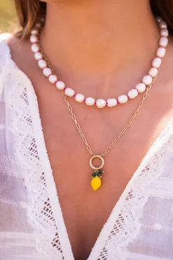 Collier De Perles Casa Fiore Rose