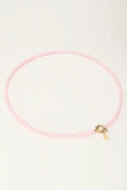 Collier De Perles Rose Pâle Avec Fermoir