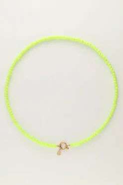 Collier De Perles Vertes Avec Fermoir