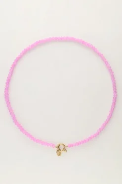 Collier De Perles Violettes Avec Fermoir