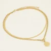 Collier Deux Chaînes à Médaillon