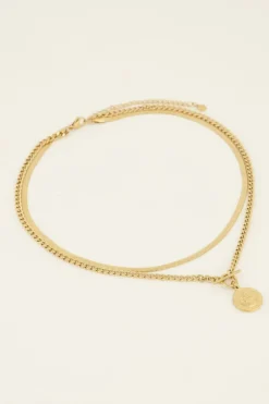 Collier Deux Chaînes à Médaillon