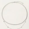 Collier Double Avec Maillons Plats Et Cœurs