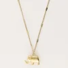 Collier Fin Avec éléphant