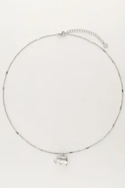 Collier Fin Avec éléphant