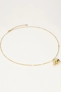 Collier Fin Avec éléphant