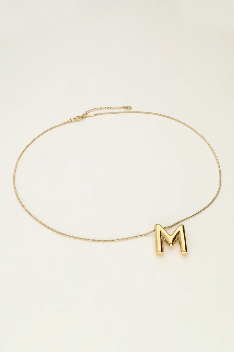 Collier Initiale Lettre Ballon