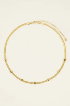 Collier Maille Serpentine à Fleurs