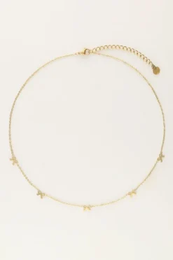 Collier Minimaliste Avec 5 Mini Nœuds