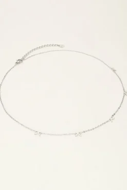 Collier Minimaliste Avec 5 Mini Nœuds