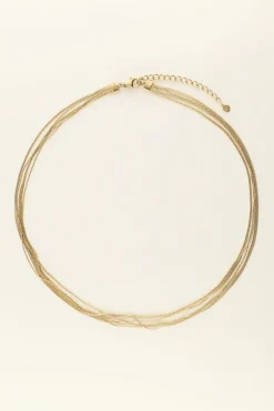 Collier Multirangs 6 Fines Chaînes