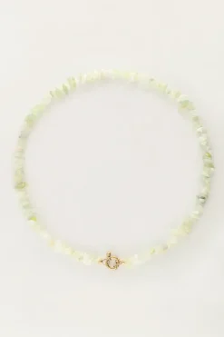 Collier Océan Avec Pierres Vert Menthe
