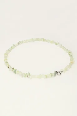 Collier Océan Avec Pierres Vert Menthe