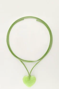 Collier Océan En Corde Avec Coeur