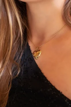 Collier Pendentif Cœur & Pierres Colorées Universe
