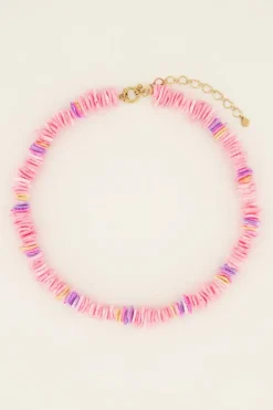 Collier Rose à Perles Plates Sunchasers