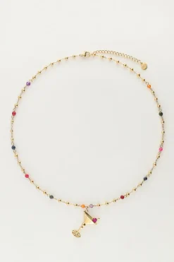 Collier Starry Avec Perles Colorées Et Cocktail