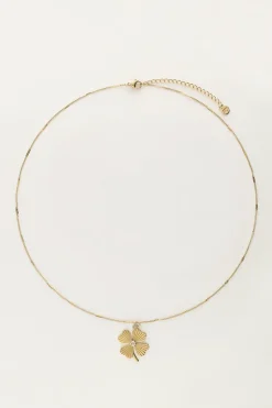 Collier Starry Avec Trèfle Et Strass