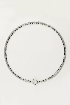 Collier Triple Avec Perles Noires