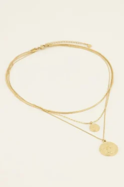 Collier Trois Chaînes à Médaillon
