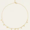 Collier Vintage Avec Pastilles Et Perles