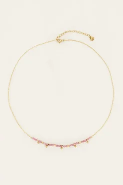 Collier Vintage Avec Perles Et Billes Roses