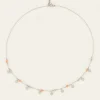 Collier Vintage Avec Perles Et Pastilles Orange