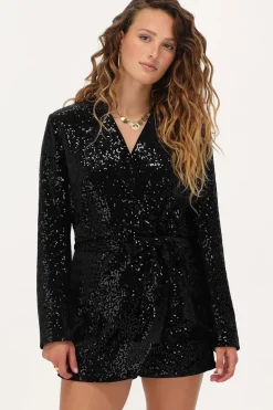 Combinaison Noire à Paillettes