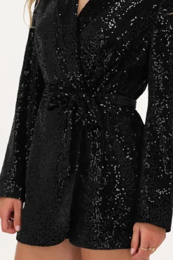 Combinaison Noire à Paillettes