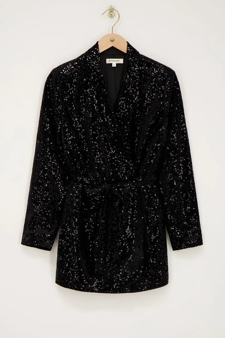 Combinaison Noire à Paillettes