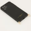 Coque De Téléphone Noire Effet Serpent