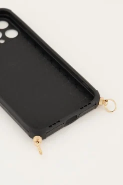 Coque De Téléphone Noire Effet Serpent