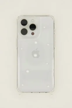 Coque De Téléphone Transparente Avec Perles
