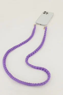 Corde De Téléphone Tressé Mauve