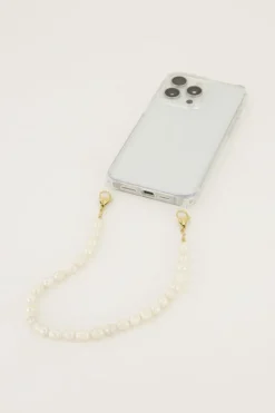 Cordon De Téléphone Court Avec Perles