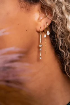 Créoles Avec Goutte En Strass