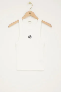 Débardeur Blanc Avec Deux Nœuds
