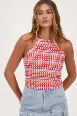 Débardeur En Crochet Multicolore