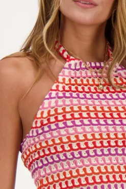 Débardeur En Crochet Multicolore