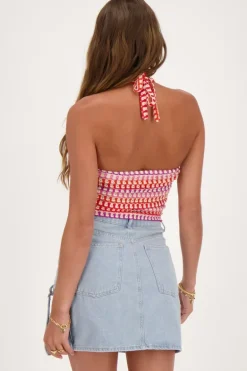 Débardeur En Crochet Multicolore