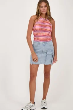 Débardeur En Crochet Multicolore