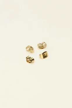 Fermoirs De Boucles D'oreilles En Acier Inoxydable 4 Pièces