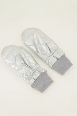 Gants Argentés Avec Cœurs Rembourrés
