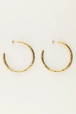 Grandes Boucles D'oreilles "martelées"